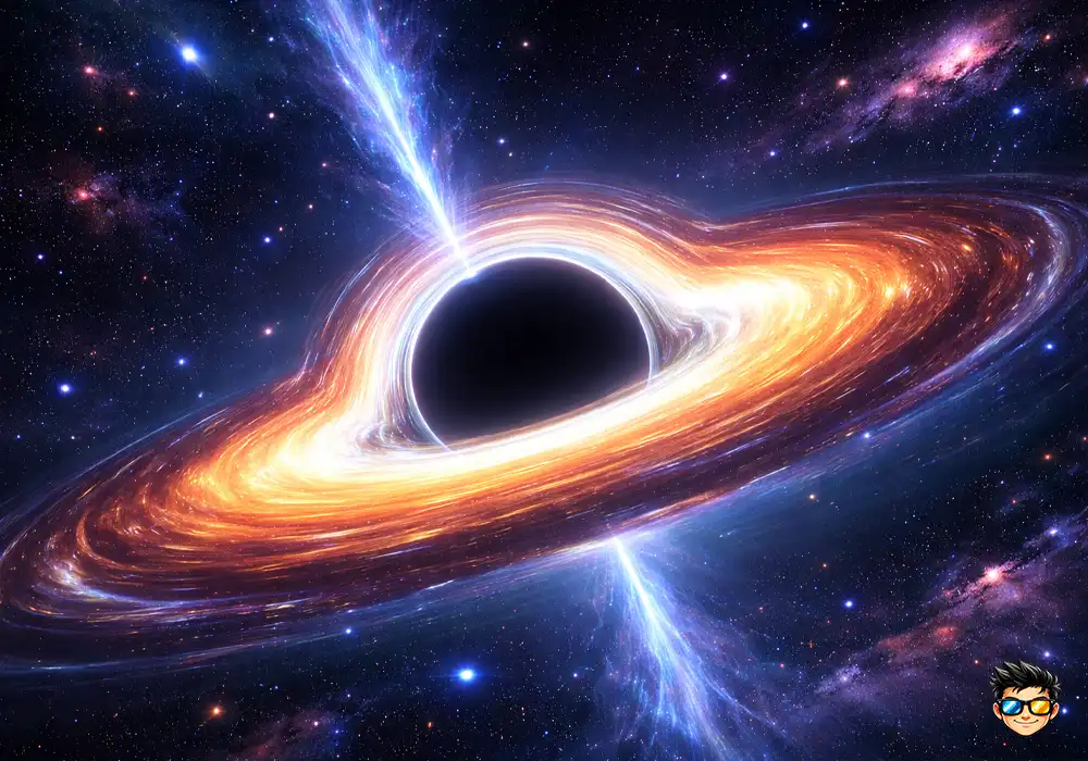 Qué Pasaría Si Un Agujero Negro Se Acercara A La Tierra 2 representacion de un agujero negro con horizonte de eventos atrayendo materia