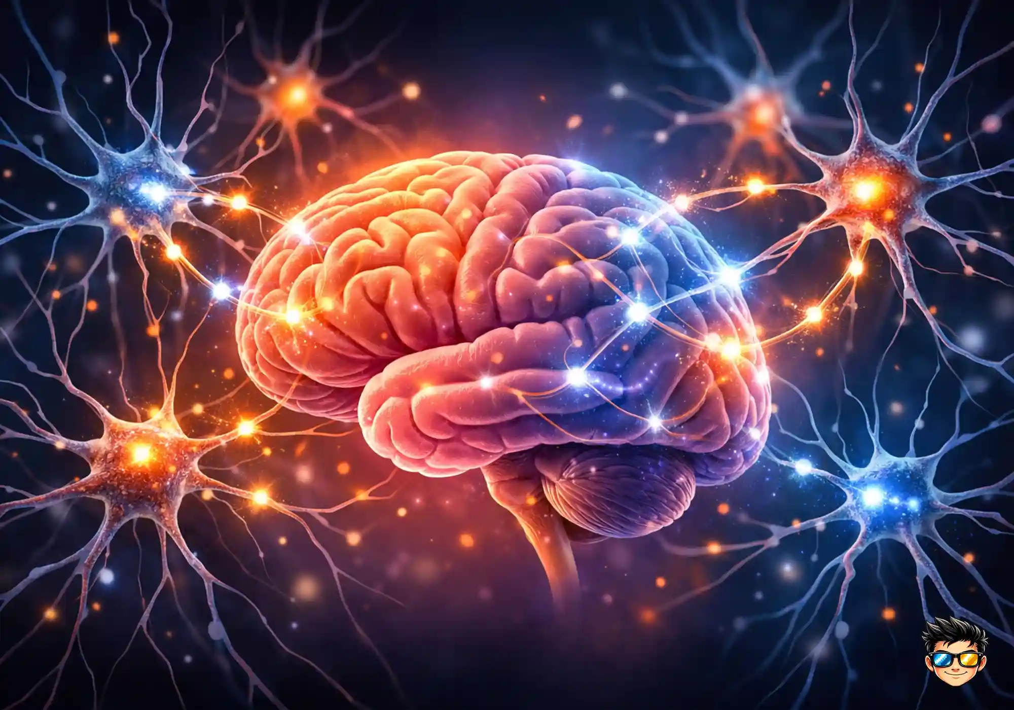 cerebro humano con conexiones neuronales iluminadas representando cómo se forman los recuerdos en el cerebro