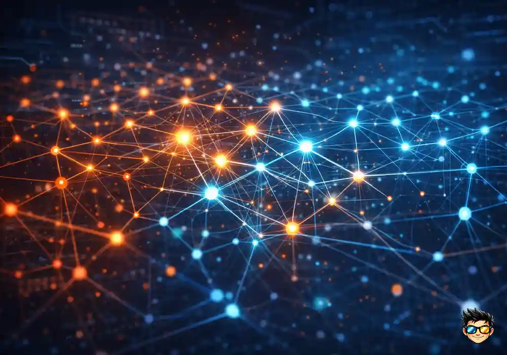 Cómo Funciona Realmente La Inteligencia Artificial 3 red neuronal artificial procesando grandes cantidades de datos