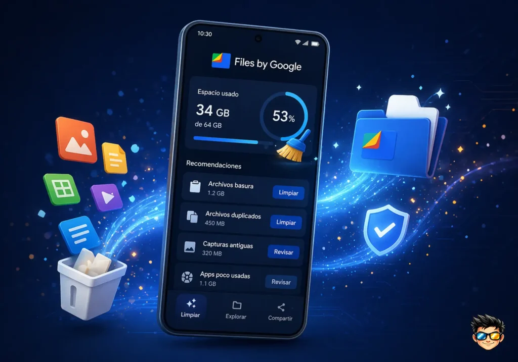 app files by google liberando espacio en celular