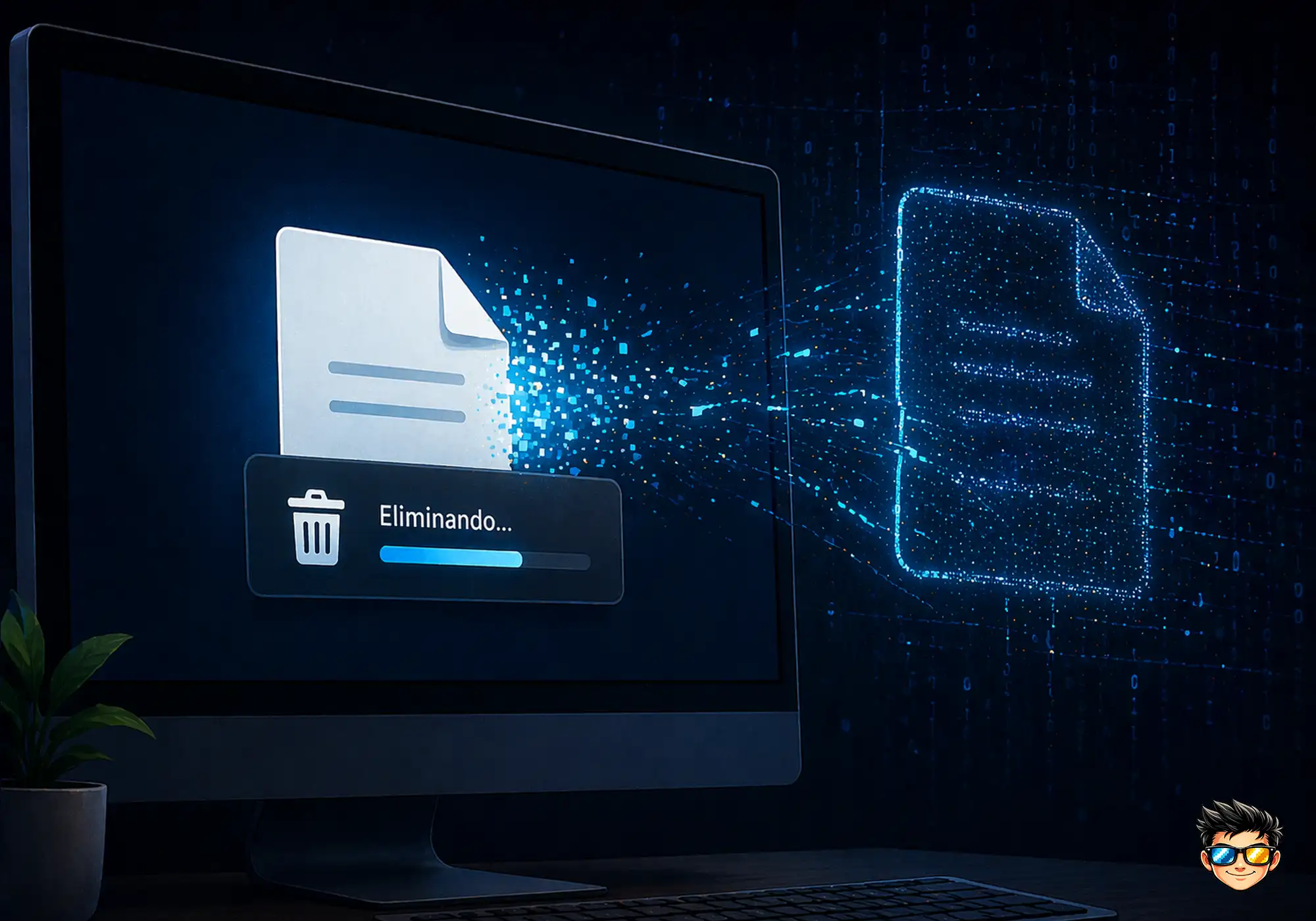archivo eliminado que sigue existiendo digitalmente