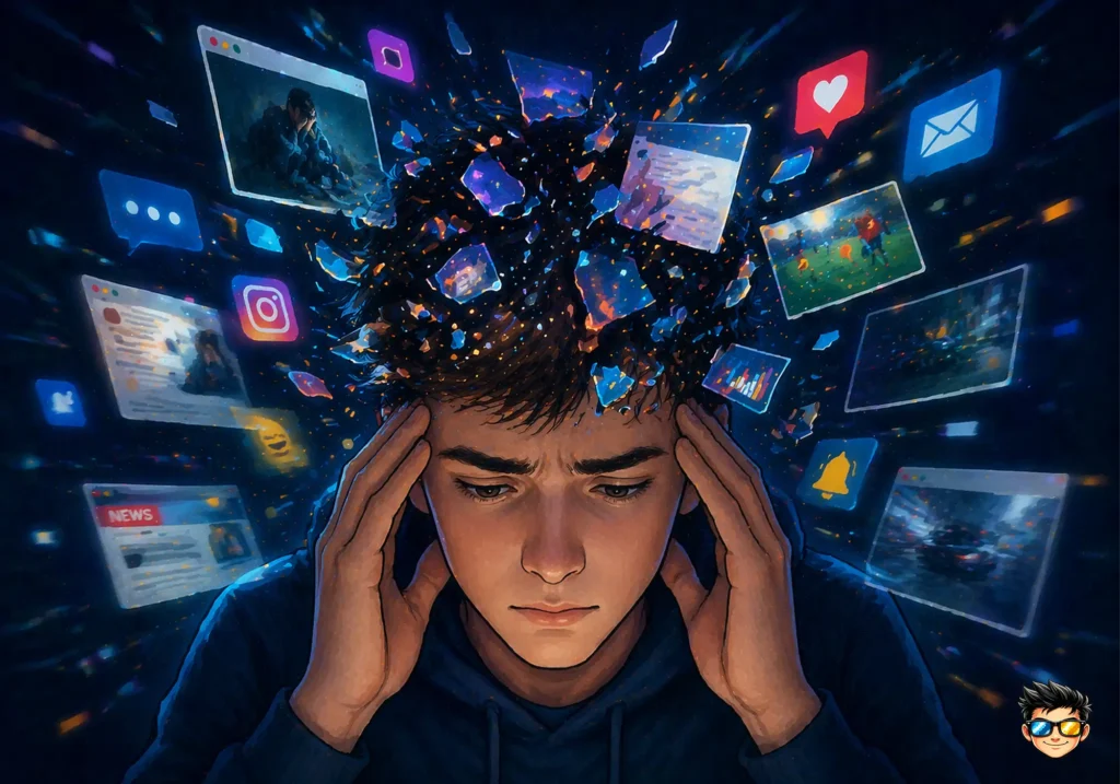 atencion fragmentada por uso de redes sociales