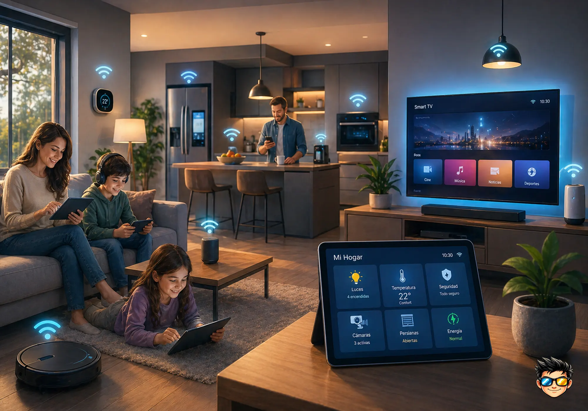 dispositivos conectados por wifi en casa