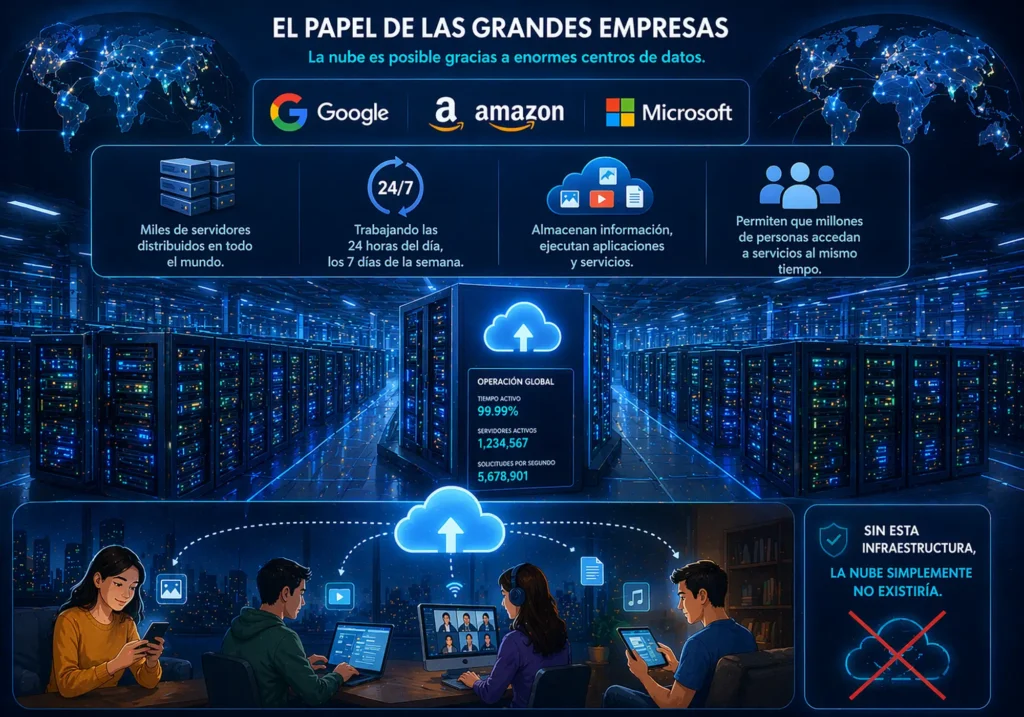 Grandes empresas lideres en la nube a nivel mundial