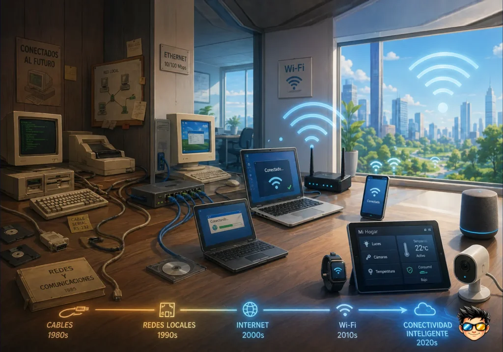 evolucion del wifi desde conexiones por cable