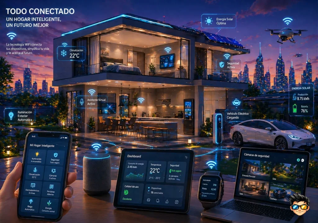 futuro del wifi con dispositivos inteligentes conectados