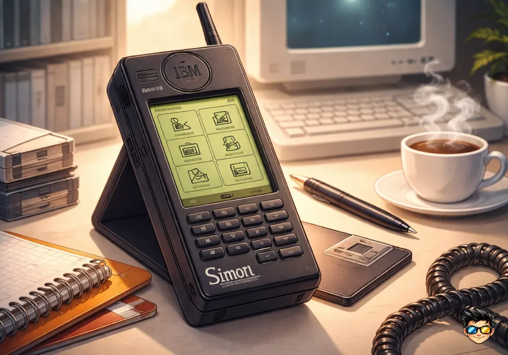 primer smartphone de la historia ibm simon con funciones basicas