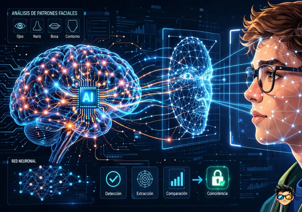 Cómo Funciona El Reconocimiento Facial Y Por Qué Tu Celular Puede Identificarte 3 inteligencia artificial analizando rostros humanos