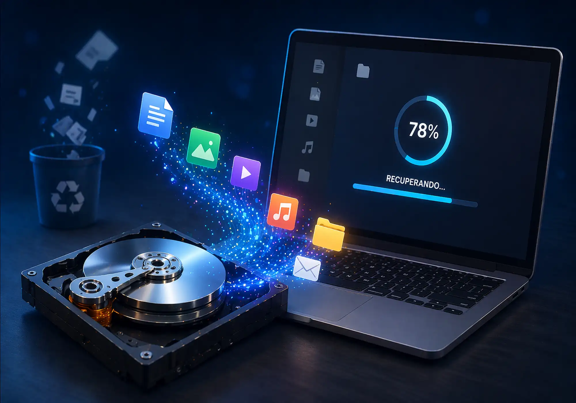 perdida de archivos en computador