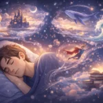 persona soñando con escenas surrealistas durante el sueño